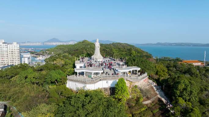 【4K】汕尾城市航拍延时 凤山妈祖