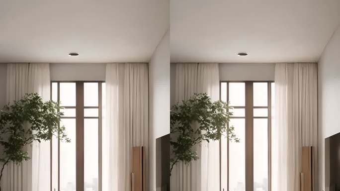 现代风格大窗户客厅设计