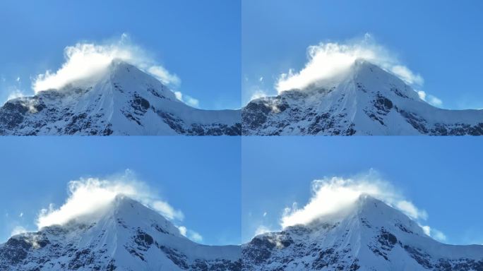 云南雨崩雪山航拍