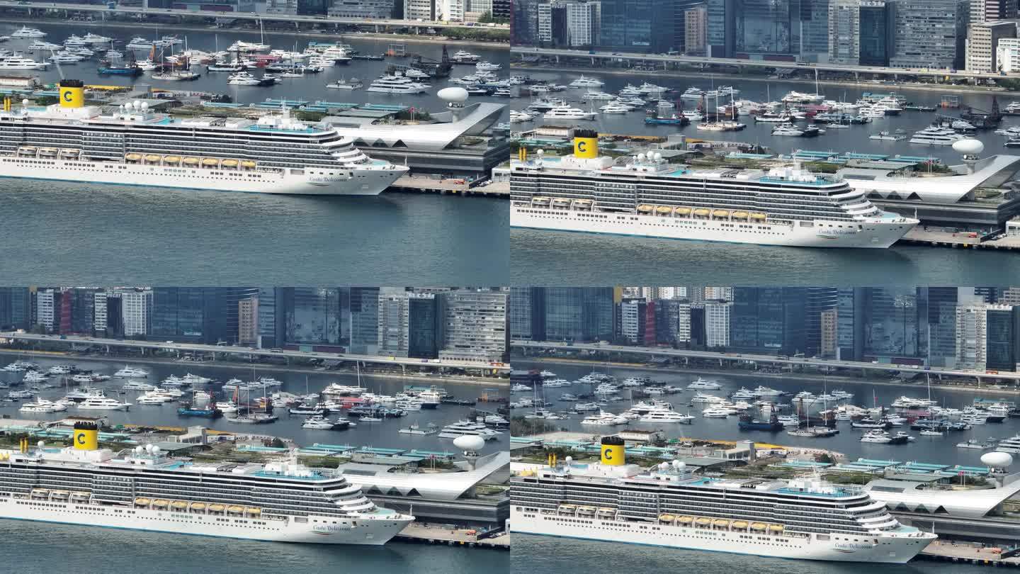 香港启德码头航拍