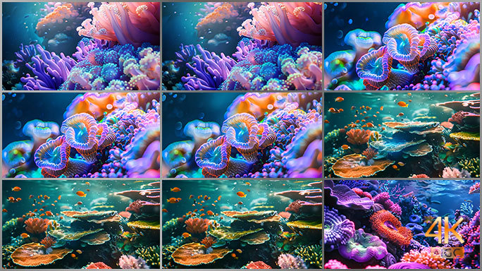 美丽缤纷的热带海洋 珊瑚礁潜水圣地大堡礁