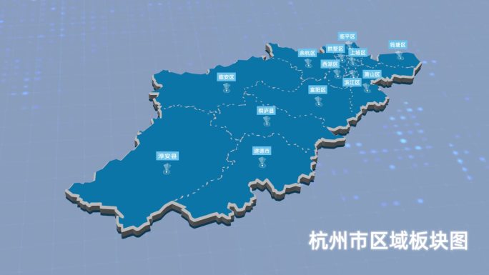 杭州地图区域板块