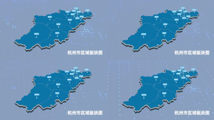 杭州地图区域板块