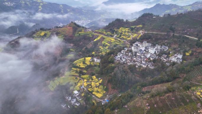 云海 皖南风光 皖南航拍 山水乡村 乡村