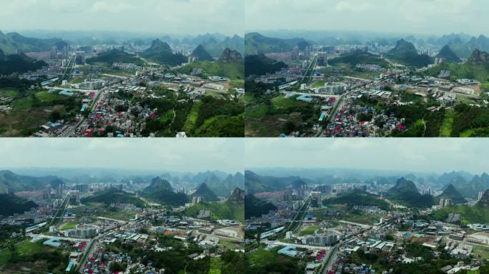 航拍中国城市发展经济面貌