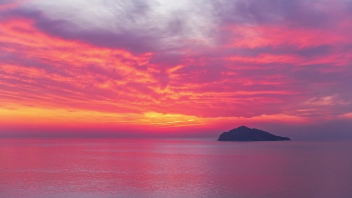 海边日落
