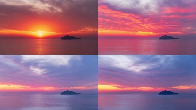 海边日落