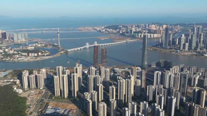 珠海十字门 横琴大景 澳門大景 大灣區