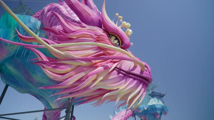 荆州方特龙年巨型龙灯笼美陈装饰中国龙