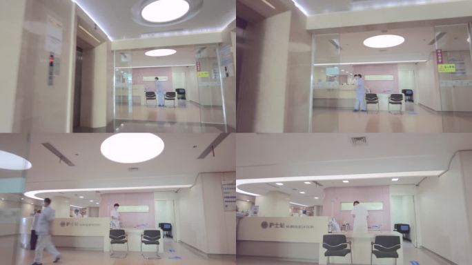 住院部医院医生病人人流视频素材空镜头