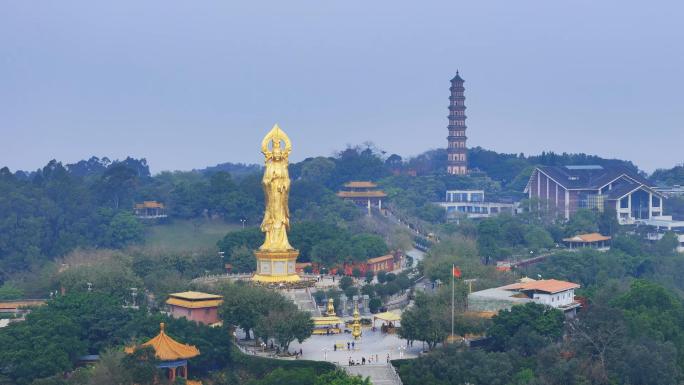 广州番禺莲花山风景区航拍02