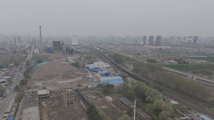 4K城市雾霾污染治理城中村改造