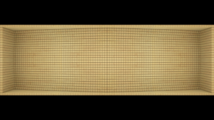 【裸眼3D】原木矩阵艺术方块自然曲线空间