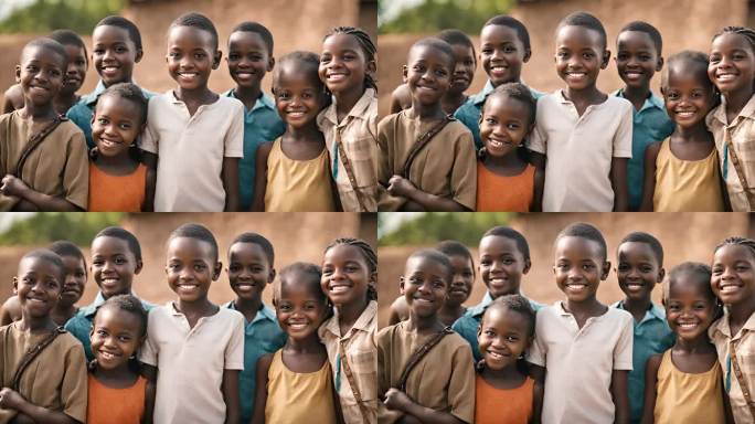 非洲 非洲儿童微笑  非洲国家