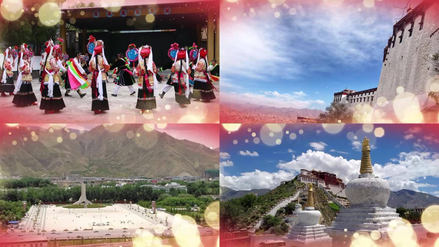 藏族歌曲《桑格拉》配乐舞台背景2