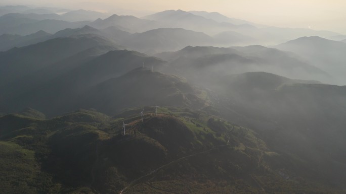 4K航拍 东白山 云雾崇山峻岭 山脉云气