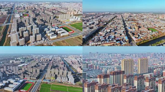 4K素材——亳州利辛城市大景航拍宣传片