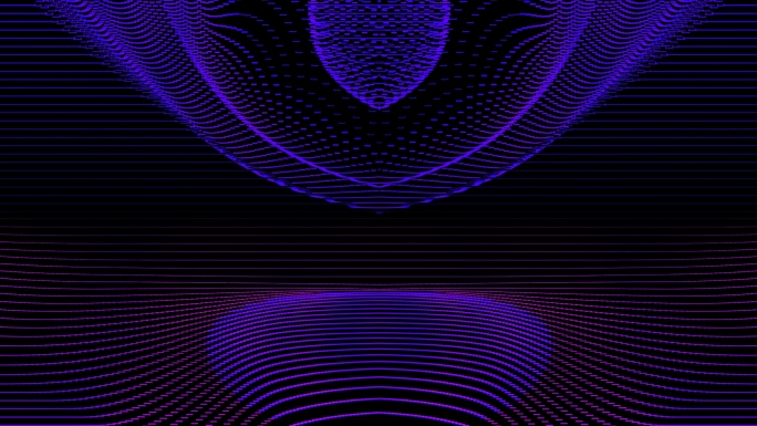 【4K时尚背景】紫色光线神秘曲面光点暖场