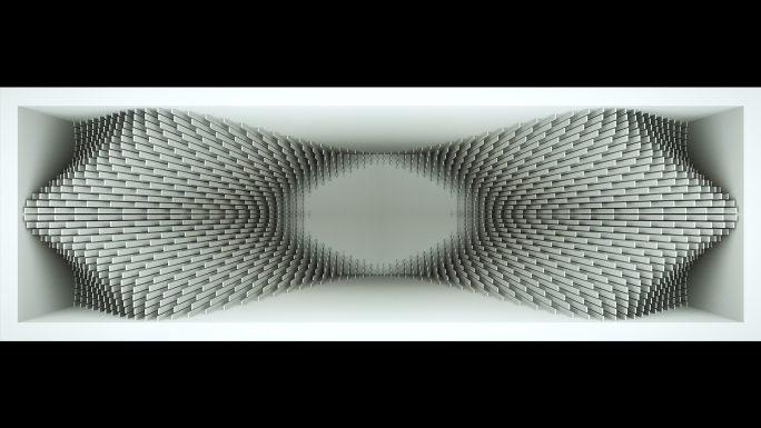 【裸眼3D】灰白空间几何立体矩阵方片艺术