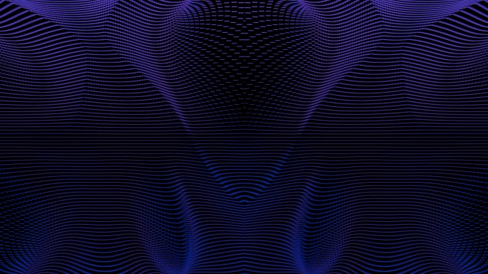 【4K时尚背景】紫色光线虚幻曲面光点神秘
