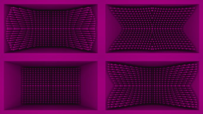 【裸眼3D】时尚粉紫韵律几何视觉艺术空间
