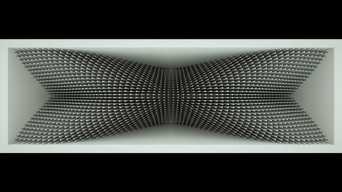 【裸眼3D】灰白空间几何立体矩阵抽象投影