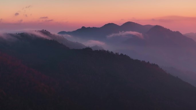 秦岭山脉云海日出