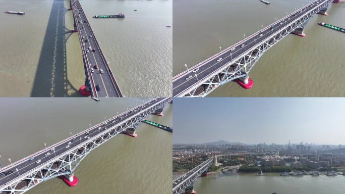 4K-Log-航拍南京长江大桥