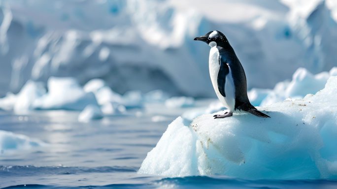 南极企鹅 短视频 北极冰川