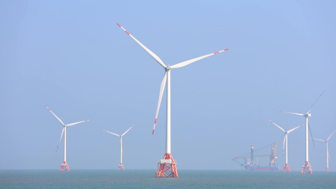 中国广东珠海桂山海上风电场风车