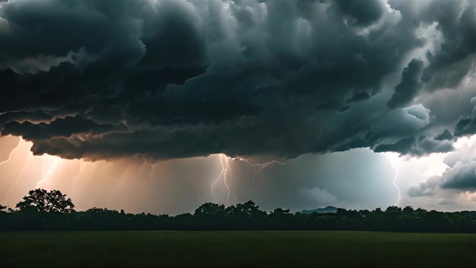 打雷下雨春夏黑压压