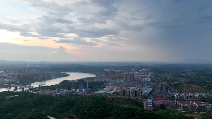 5K航拍衡阳市衡南县县城全貌