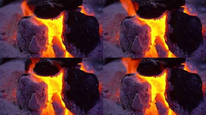 煤炭火取暖