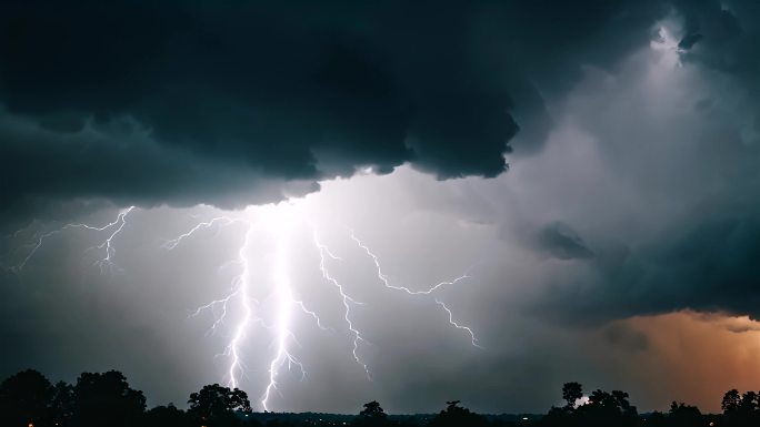 风雨雷电素材