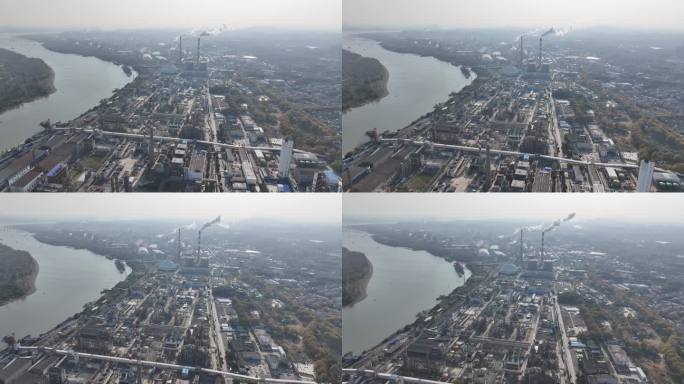 4K-log-航拍南京沿江工业开发区