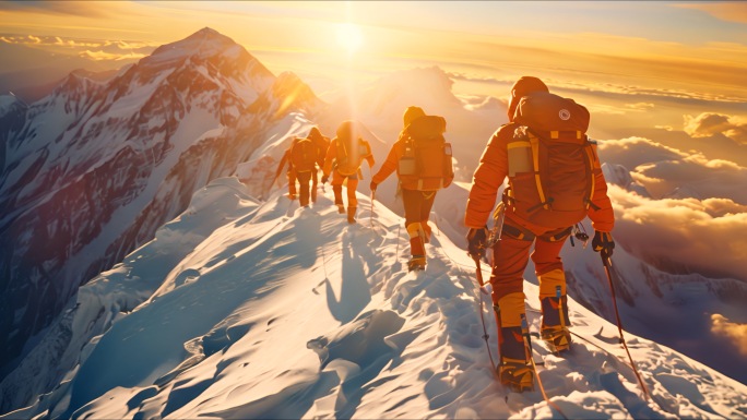 登山行者 探险 登山征服