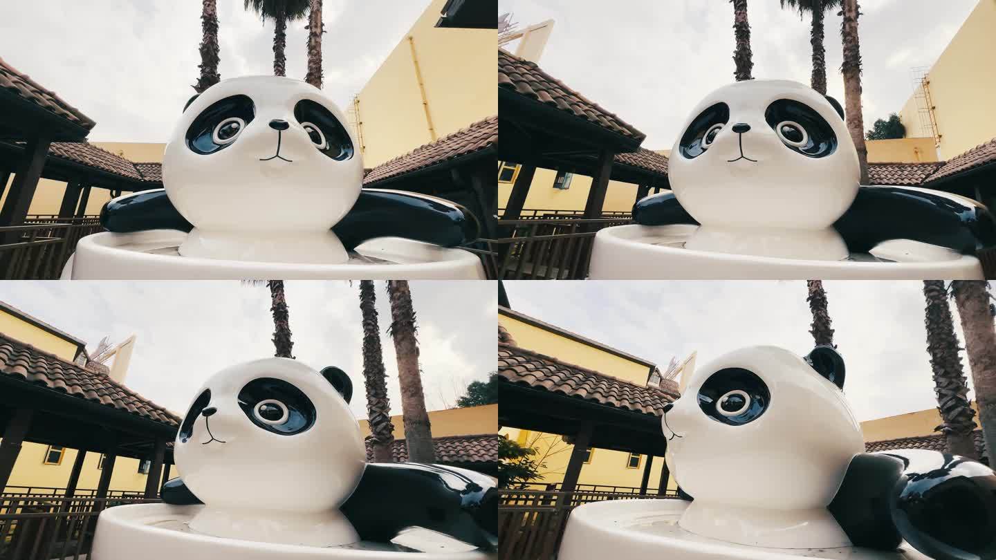 熊猫的雕塑