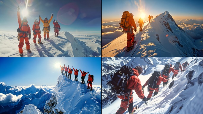 登山行者 探险 登山勇敢
