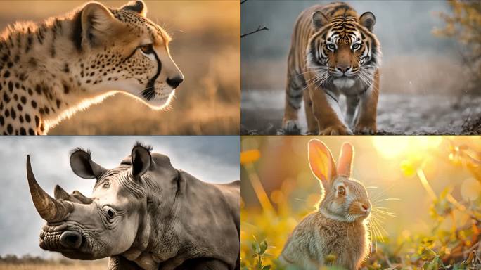 动物 和谐 多样共生 亲情 互助 爱意