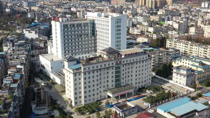 天全中医院航拍