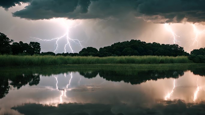 风雨雷电乌云天