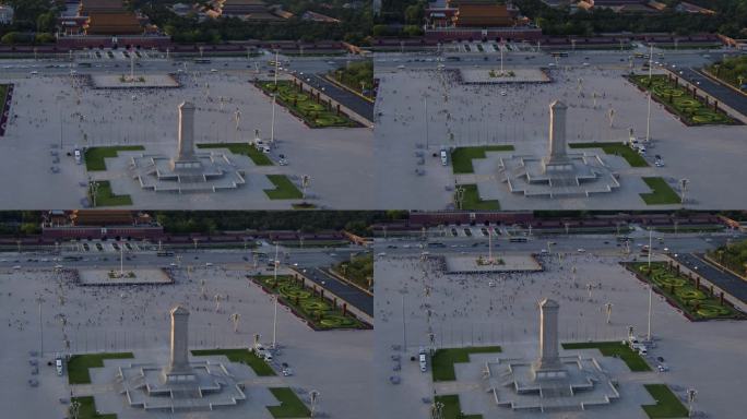 航拍北京天安门广场