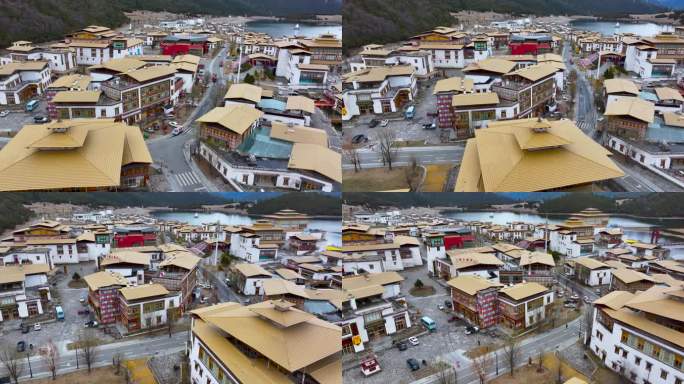 4K航拍西藏鲁朗国际旅游小镇13