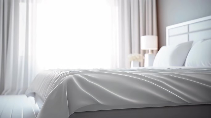 旅游概念商务酒店房间标准间舒适柔软的大床