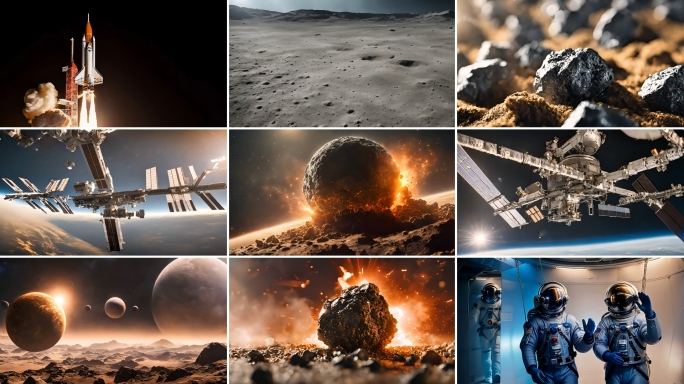 彗星撞地球火箭宇航员空间站陨石星球矿石