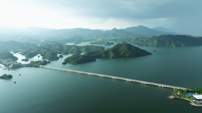 千岛湖大桥航拍