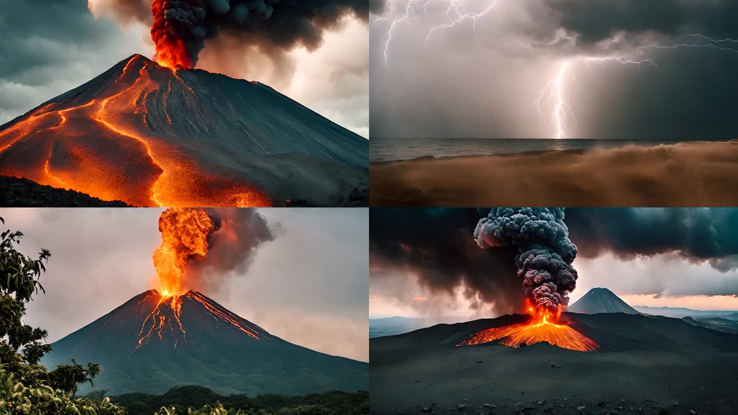 火山爆发环境