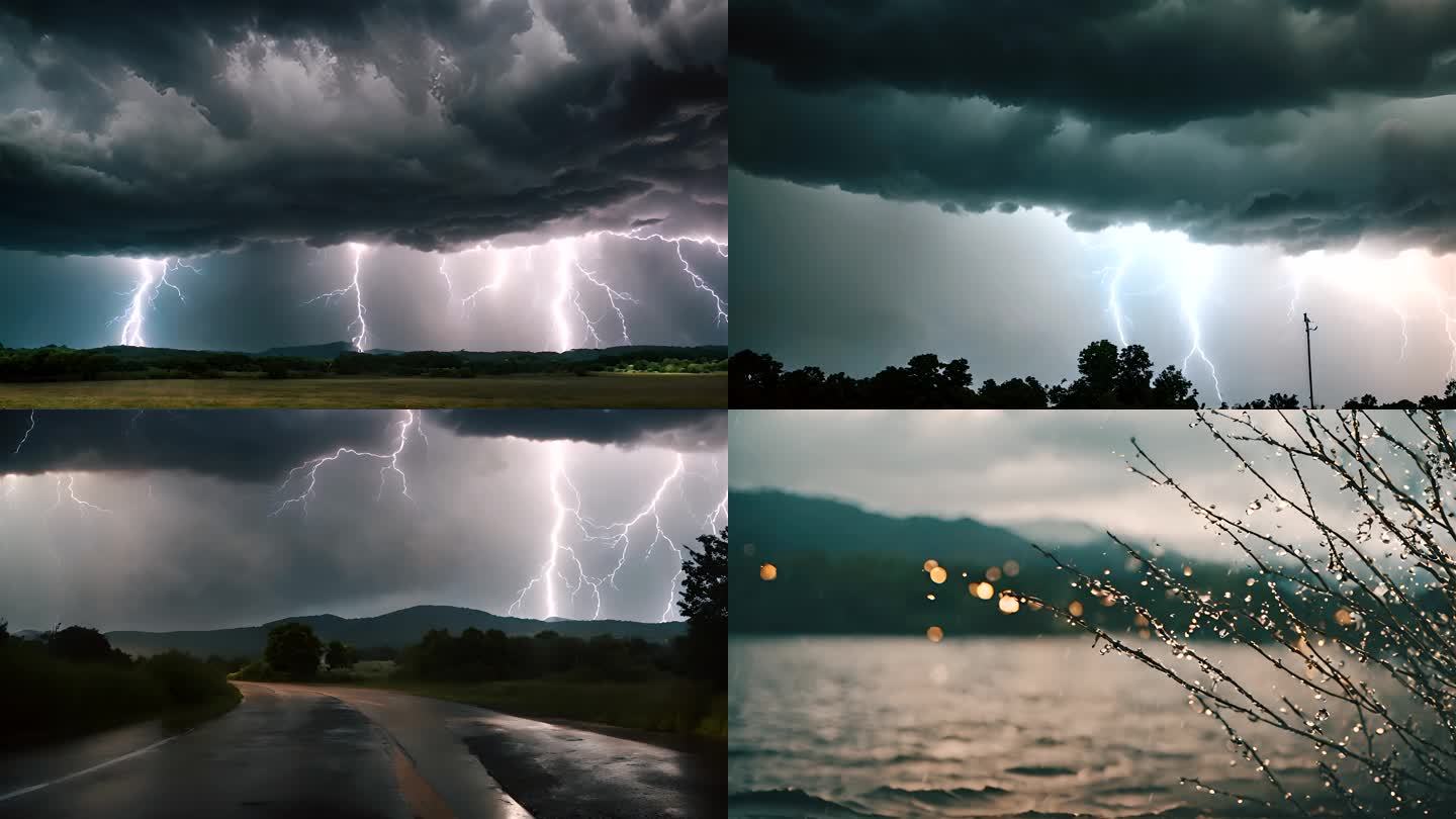 风雨雷电自然天气