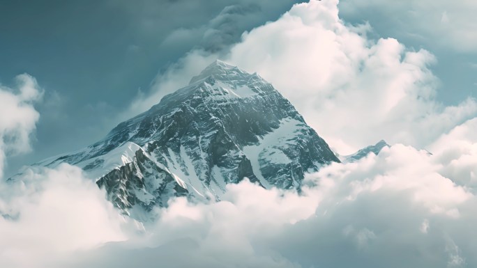 雪山大山高山云海