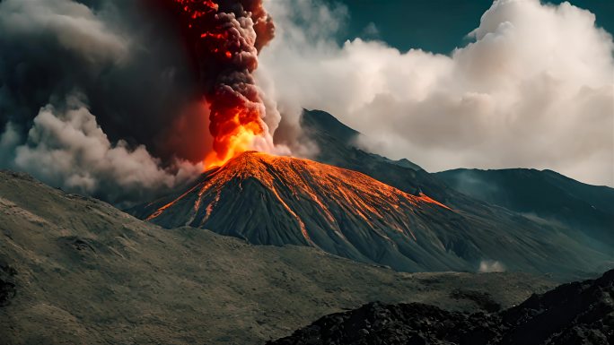 火山爆发自然